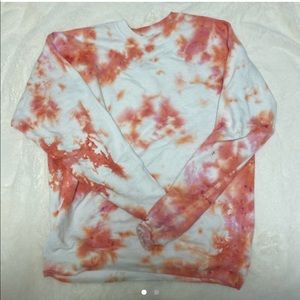 self tie dyed crew neck